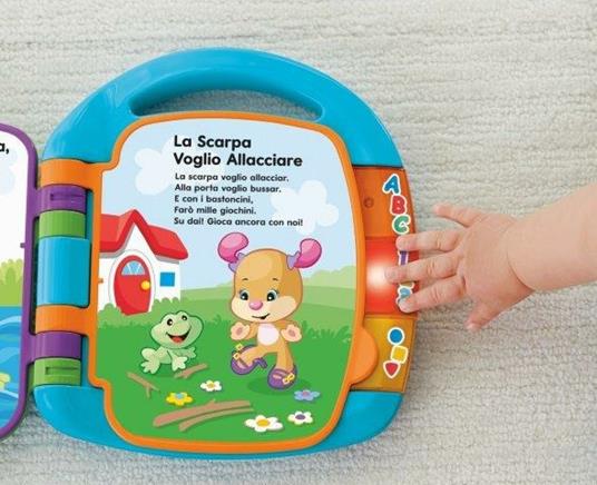 Fisher Price- Libro delle Canzoncine Ridi e Impara, Libricino per Imparare Parole, Lettere e Numeri; 6+ Mesi - 4