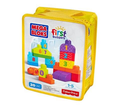 First Builders. Sacca Costruisci e Impara. Numeri. Mega Bloks (DLH85) - 5