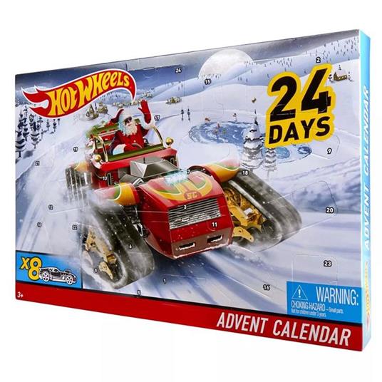Hot Wheels Calendario dell'Avvento 8 Veicoli Decorati DXH60
