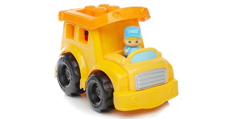 First Builders Baby Veicolo Porta Mattoncini. Scuola Bus - 4