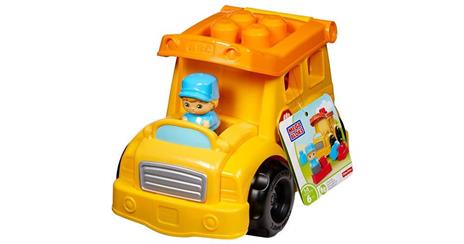 First Builders Baby Veicolo Porta Mattoncini. Scuola Bus - 6