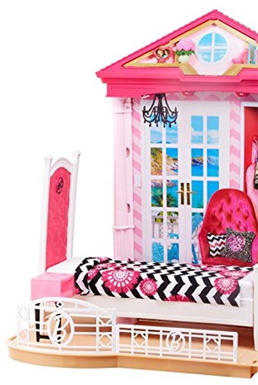 Barbie – Set Completo casa e Piscina Set Regalo Inclusi 3 Bambole e 3 Set di mobili - 3