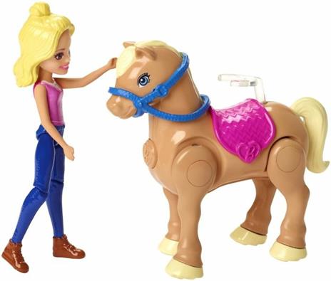 Barbie Race Parti e Vai: Corsa Bambola e Pony Inclusi e Pezzi componibili Multicolore FHV66 - 6