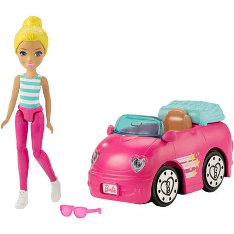 Barbie Parti e Via + veicolo auto (FHV77) - 2