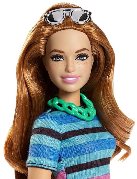 Mattel FJF69. Barbie. Fashion And Beauty. Barbie Fashionista + Accessori/Vestiti Moda. Rainbow Rave - 8