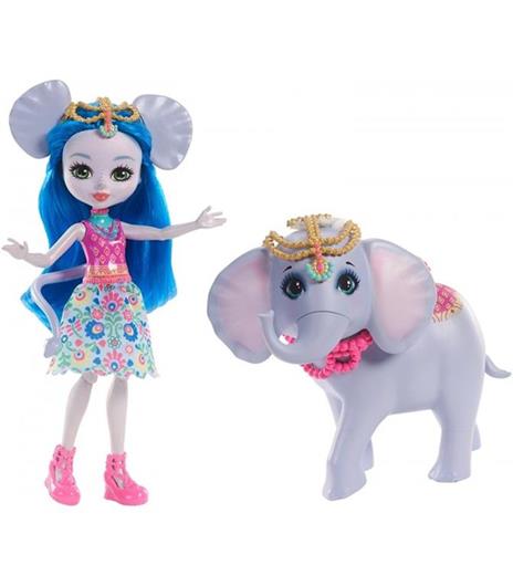 Mattel FKY73. Enchantimals. Bambola + Amico Cucciolo Large. Ekaterina L'Elefante - 2