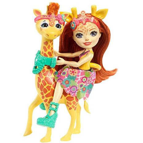 Mattel FKY74. Enchantimals. Bambola + Amico Cucciolo Large. Gillian La Giraffa - 4