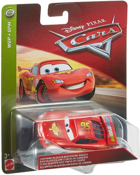 Cars 3 Lightning McQueen con Ruote da Corsa Macchina Giocattolo in Scala 1:55 FLM20 - 2