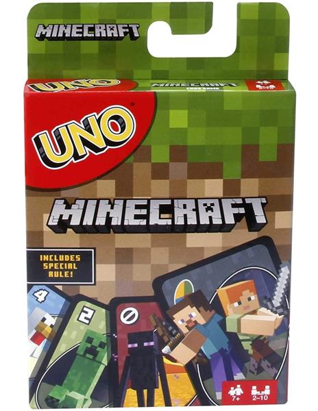 UNO - Gioco di Carte a tema Minecraft, per tutta la famiglia 