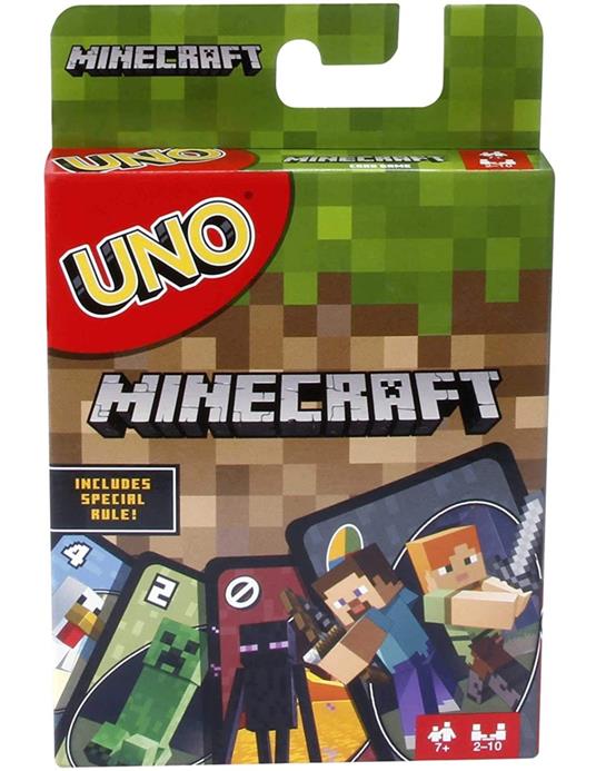 UNO - Gioco di Carte a tema Minecraft, per tutta la famiglia 