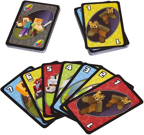 UNO - Gioco di Carte a tema Minecraft, per tutta la famiglia  - 8