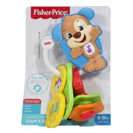 Fisher Price Ridi & Impara Chiavi Conta e Vai, Giocattolo per Bambini 6+ Mesi. Mattel (FPH60)