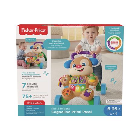 Fisher-Price Cagnolino Primi Passi Smart Stages, Giocattolo Istruttivo per Bambini 6+ Mesi - 5