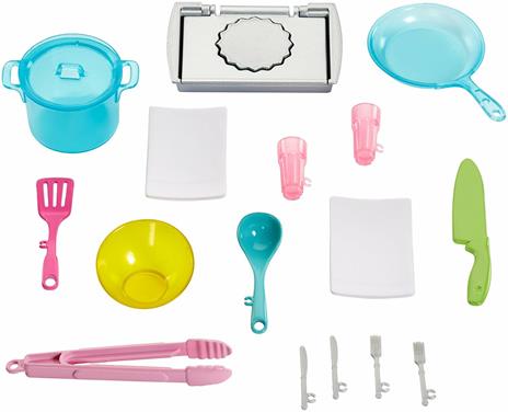 Barbie. Cucina con Bambola. Plastilina in 5 Colorazioni e Oltre 20 Accessori - 13