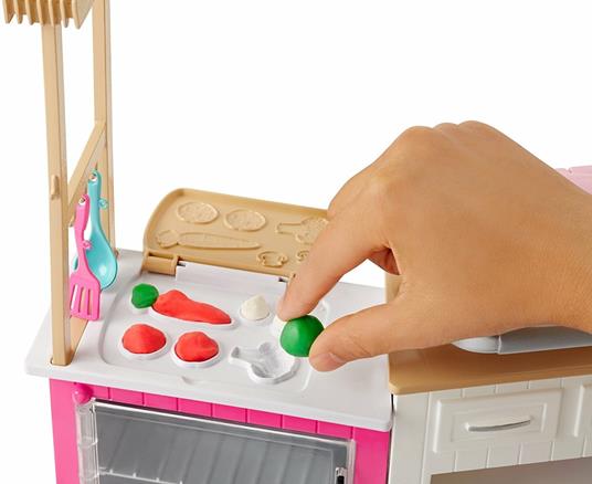 Barbie. Cucina con Bambola. Plastilina in 5 Colorazioni e Oltre 20 Accessori - 14