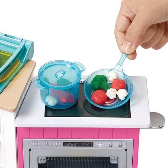 Barbie. Cucina con Bambola. Plastilina in 5 Colorazioni e Oltre 20 Accessori - 10