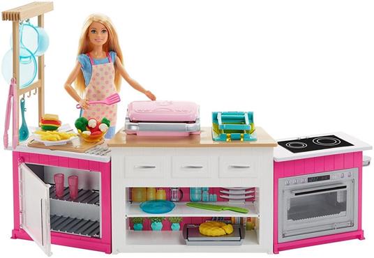 Barbie. Cucina con Bambola. Plastilina in 5 Colorazioni e Oltre 20 Accessori - 8