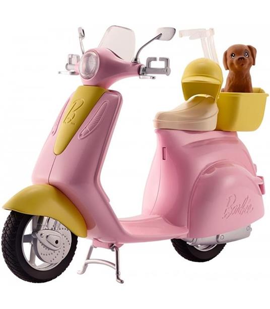 Barbie, Playset con Bambola in Motorino e Cagnolino - 4