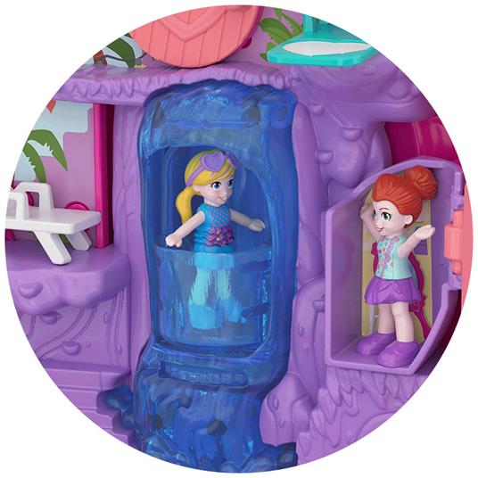 Polly Pocket. Set Piscina dei Fenicotteri con Nuovo Cofanetto. 2 Dolls. 1 Micro-Veicolo e Accessori - 5