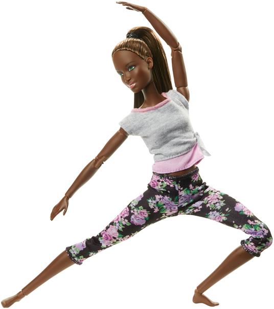 Barbie Snodata con 22 Punti di Snodo e Abiti da Yoga. Multicolore - Barbie  - Fashion and Beauty - Bambole Fashion - Giocattoli