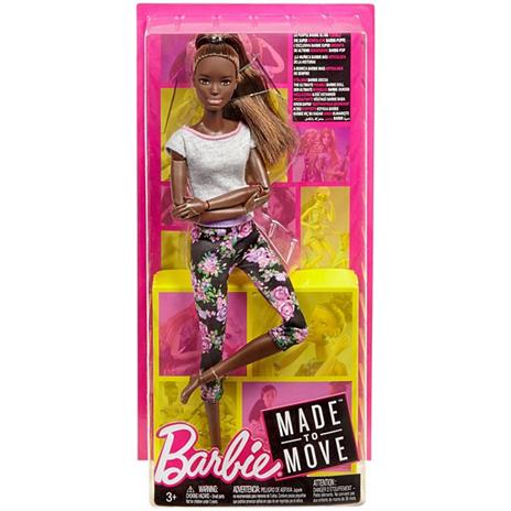 Barbie Snodata con 22 Punti di Snodo e Abiti da Yoga. Multicolore - 8