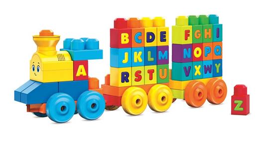 Mega Bloks- Impara con il Treno, Playset da 50 Pezzi - 2