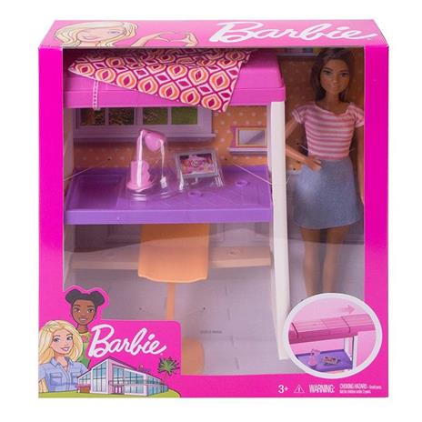 Barbie + Arredamento Loft Letto / Scrivaia (FXG52) - 5