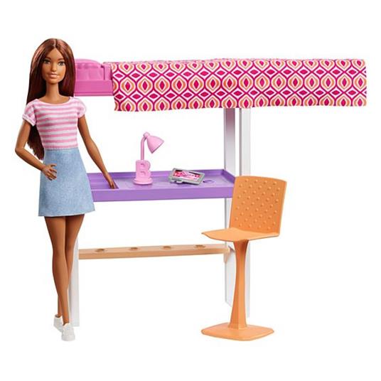 Barbie + Arredamento Loft Letto / Scrivaia (FXG52) - 16