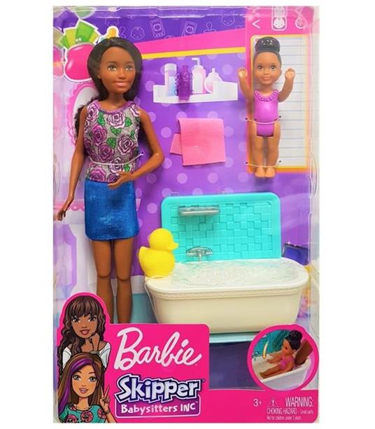 Barbie Skipper Baby Sitter Brunetta con vasca