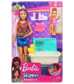Barbie Bambola Skipper Babysitter con Vasca da Bagno. Bambina Che Muove Le Braccia e Accessori