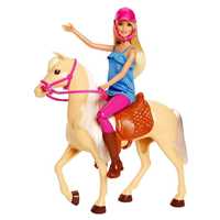 Giocattolo Barbie, Playset con Bambola e Cavallo, Giocattolo per Bambini 3+ Anni. Mattel (FXH13) Mattel