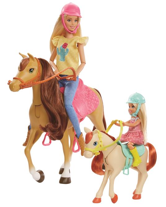 Barbie Ranch di Barbie e Chelsea. Playset Giocattolo con Due Bambole. Due Cavalli e Accessori - 3