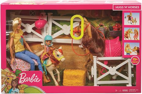Barbie Ranch di Barbie e Chelsea. Playset Giocattolo con Due Bambole. Due Cavalli e Accessori - 5