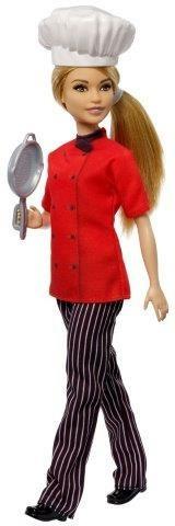 Barbie Bambola Chef con Padella e Cappello da Cuoco, Giocattolo per Bambini 3+ Anni. Mattel (FXN99) - 4