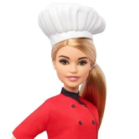Barbie Bambola Chef con Padella e Cappello da Cuoco, Giocattolo per Bambini 3+ Anni. Mattel (FXN99) - 8