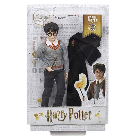 Harry Potter Personaggio Harry con Uniforme di Hogwarts e Bacchetta - 3