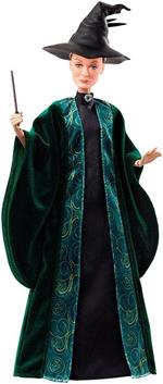 Harry Potter Personaggio Professoressa McGranitt con Abiti, Cappello e Macchetta,da Collezionare. Mattel (FYM55)