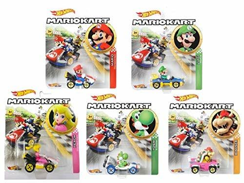 Hot Wheels Luigi Circuit Special - Replica Die-Cast 1:64 Da Super Mario Kart, 5cm - 2