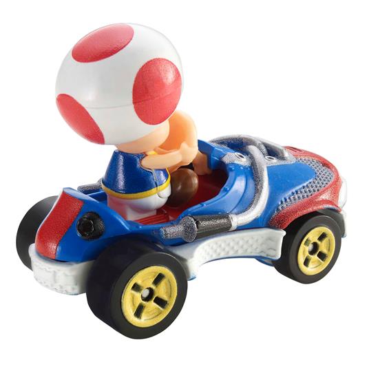 Hot Wheels - Mario Kart Toad, Sneek, in collaborazione con Mario Kart, un assortimento di riproduzioni in scala 1:64 - 2
