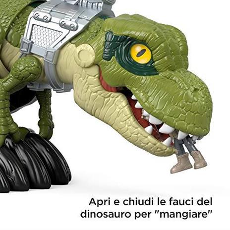 Jurassic Park Imaginext T Rex dalla Grande Bocca, con Personaggio, Giocattolo per Bambini 3+ Anni, GBN14 - 3