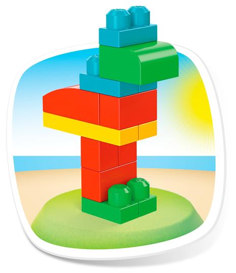 Mega Bloks Pacco Eco con 100 Pezzi da Costruzione, Stimola la creatività, Giocattolo per Bambini 1+ Anni - 2