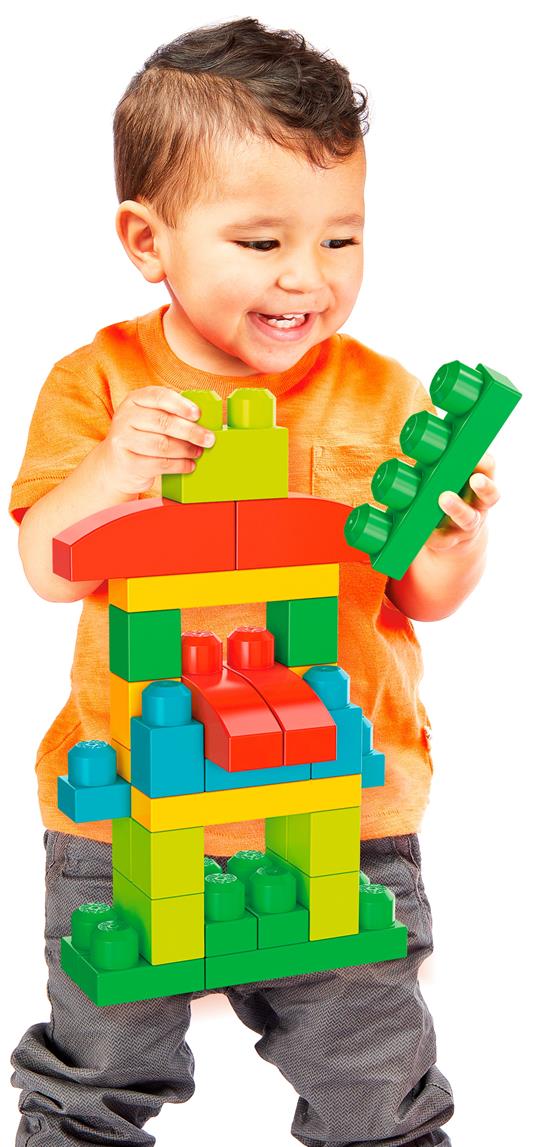 Mega Bloks Pacco Eco con 100 Pezzi da Costruzione, Stimola la creatività, Giocattolo per Bambini 1+ Anni - 3
