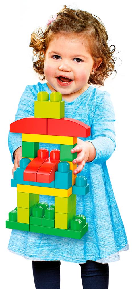 Mega Bloks Pacco Eco con 100 Pezzi da Costruzione, Stimola la creatività, Giocattolo per Bambini 1+ Anni - 4