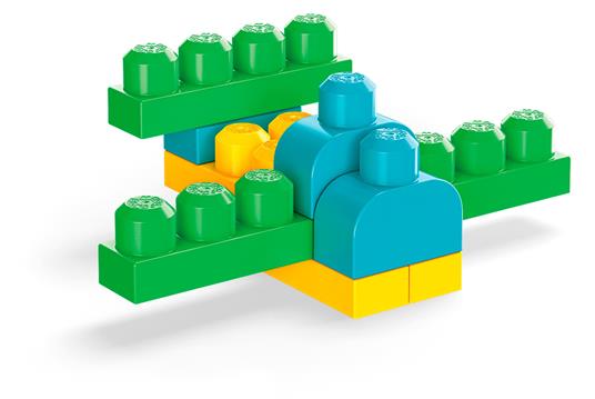 Mega Bloks Pacco Eco con 100 Pezzi da Costruzione, Stimola la creatività, Giocattolo per Bambini 1+ Anni - 5