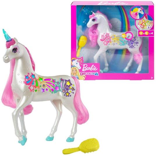 Barbie Dreamtopia Unicorno Pettina & Brilla, Giocattolo per