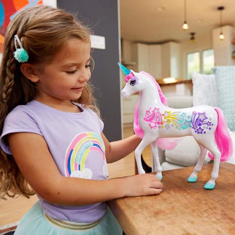 Barbie Dreamtopia Unicorno Pettina & Brilla, Giocattolo per Bambini 3+ Anni. Mattel (GFH60) - 4