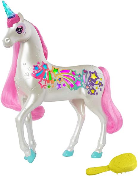 Barbie Dreamtopia Unicorno Pettina & Brilla, Giocattolo per Bambini 3+ Anni. Mattel (GFH60) - 5