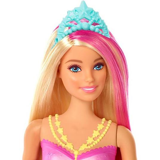 Barbie Dreamtopia Bambola Sirena Bionda con Coda Che Si Muove e Luci - 6