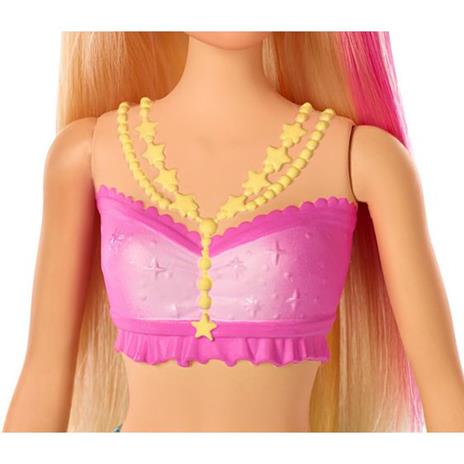 Barbie Dreamtopia Bambola Sirena Bionda con Coda Che Si Muove e Luci - 7