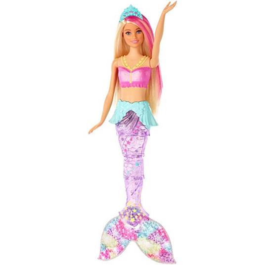 Barbie Dreamtopia Bambola Sirena Bionda con Coda Che Si Muove e Luci - 10